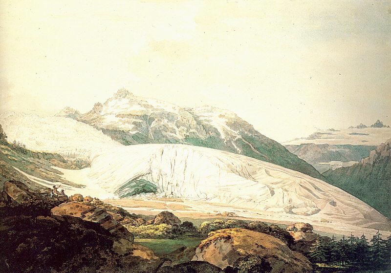 Pars, William The Rhone Glacier and the Source of the Rhone China oil painting art